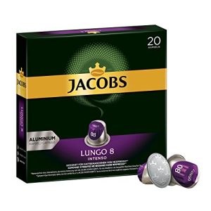 Coffee capsules Jacobs Lungo Intenso, intensity 8 out of 12