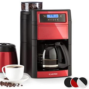 Kaffemaskine med Klarstein 1,25L kværn & timer