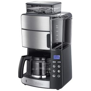 Coffee maker with grinder Russell Hobbs glass pot