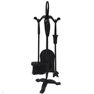Kaminbesteck jvl cotswold black iron fireside fire tools 5 piece
