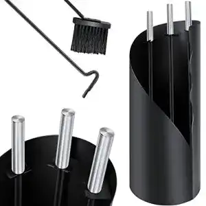 Kaminbesteck kesser set 4 teiliges kaminzubehoer modern