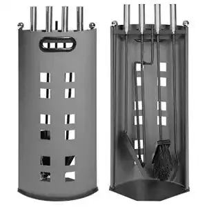 Kaminbesteck tectake 5 teiliges kamingarnitur kaminwerkzeug