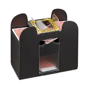 Kartenmischmaschine Relaxdays elektrisch für bis zu 6 Decks
