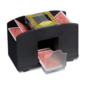 Relaxdays elektronisk kortstokkingsmaskin, med beat for rummy