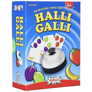 Jeux de cartes Amigo Game + Loisirs 1700 Halli Galli. Sur la cloche