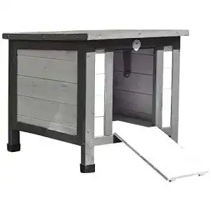 Katzenhaus outdoor melko katzenhaus grau weiss 50x45x43 cm