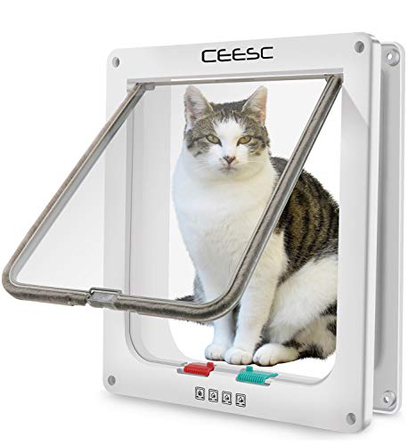 Katzenklappe CEESC groß (Außen Größe 28 x 24.9 cm)