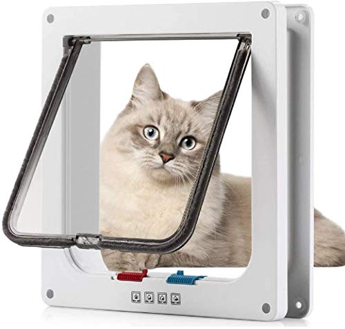 Katzenklappe Sailnovo XL 4 Wege Magnet-Verschluss