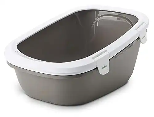 Katzenklo XXL Savic Katzentoilette mit Siebeinsatz und hohem Rand