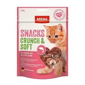 Katzenleckerlies mera crunch soft mit lachs 200g