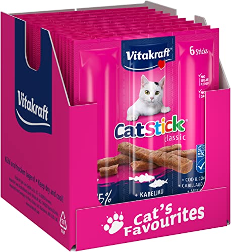 Katzenleckerlies Vitakraft Cat Stick Classic, Katzensnack, fleischig