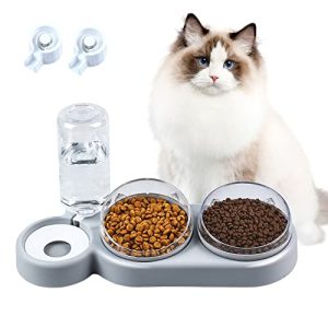 Cat bowl auvstar, cat food bowl, cat food bowl 3 in 1