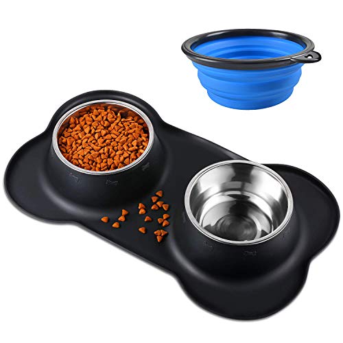 Cat bowl Bonve Pet dog bowl, 2 x 400ml feeding bowls