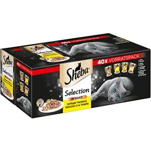 Wet cat food Sheba Selection in sauce, 40x85g