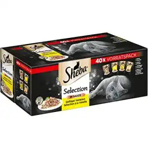 Katzennassfutter sheba selection in sauce 40x85g