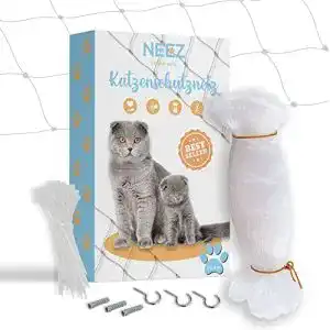 Katzennetz neez fuer balkon fenster ohne bohren transparent