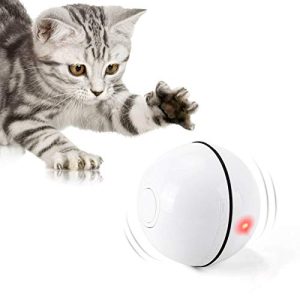 Juguete para gatos WWVVPET Pelota interactiva con luz LED