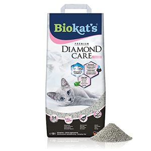 Litière pour chat Fresh Diamond Care de Biokat au parfum de poudre pour bébé