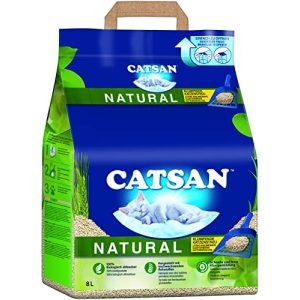 Litière pour chat Catsan Natural, litière agglomérante compostable