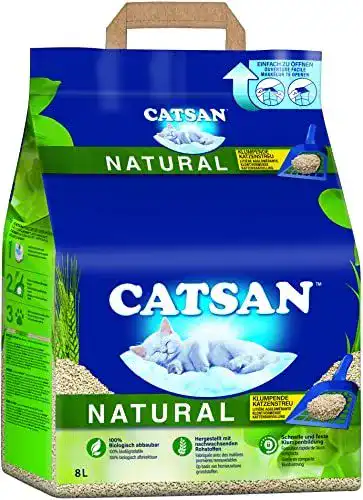 Katzenstreu Catsan Natural, kompostierbares Klumpstreu