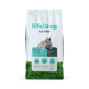 Litière pour chat Lifelong Marque Amazon : Bentonite agglomérante