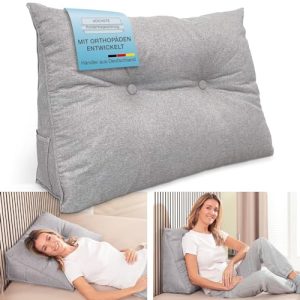 Almofada de cunha almofada de encosto maxVitalis, adequada para cama e sofá