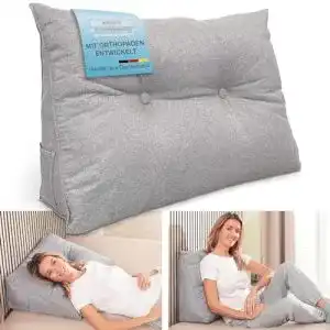 Keilkissen maxvitalis rueckenkissen fuer bett und sofa geeignet