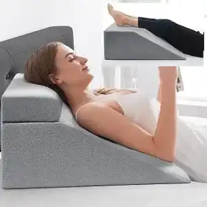 Keilkissen noffa lesekissen zur beinerhoehung memory foam