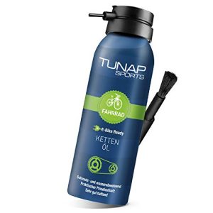 Huile de chaîne TUNAP SPORTS spray et brosse doseuse, 125 ml, vélo