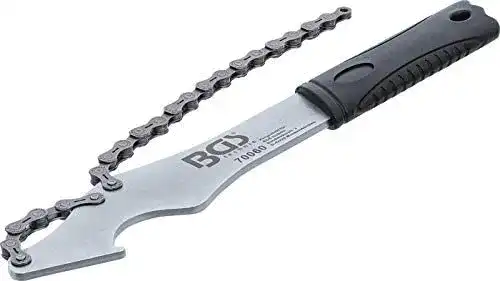 Kettenpeitsche BGS 70060 mit Hakenschlüssel für Fahrräder