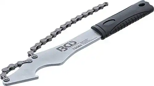 Kettenpeitsche BGS 70060 mit Hakenschlüssel für Fahrräder