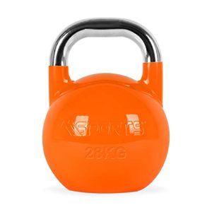 Kettlebell MSPORTS Competition 4-32 kg avec affiche d'exercices