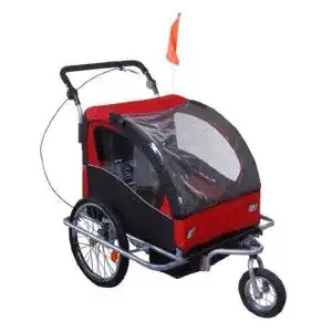 Kinderfahrradanhaenger homcom 360 drehbar kinderanhaenger