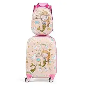 Kinderkoffer goplus mit rucksack kids trolley kindergepaeck