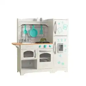 Kinderkueche kidkraft countryside aus holz mit zubehoer