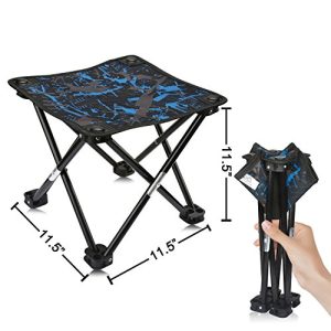 Folding stool AILLOVCOL camping stool portable chair mini