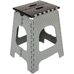 Bestlivings folding stool made of plastic, can hold up to 80kg