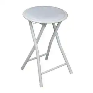 Klapphocker harbour housewares gepolstert weiss