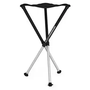 Klapphocker walkstool modell comfort schwarz und silber