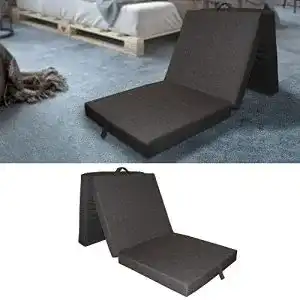 Klappmatratze vitalispa faltmatratze anthrazit 190 x 70 cm