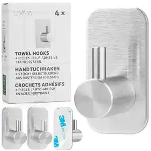 Klebehaken livaia handtuchhaken selbstklebend 4 haken