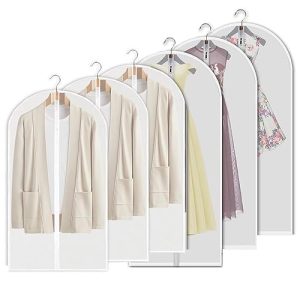 Wufozi Suit Long Garment Bag Pakke med 6 Garment Covers