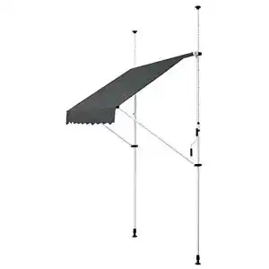 Klemmmarkise Juskys für Balkone – 150 cm Breite, einfache Montage