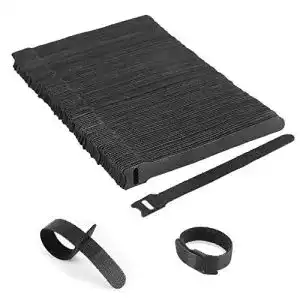 Klett kabelbinder kateluo kabel klettband schwarz