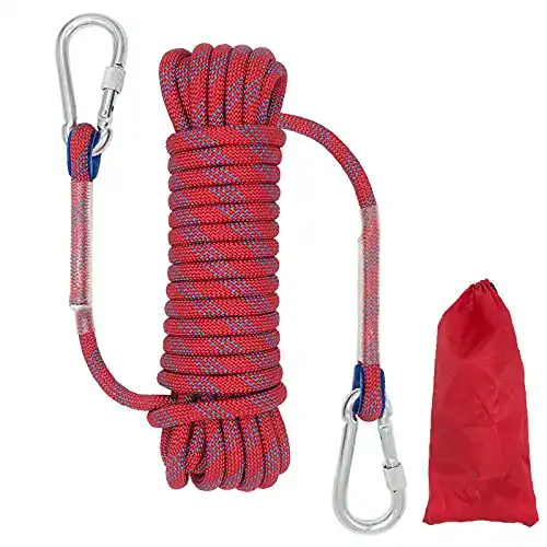 Kletterseil HAIY Outdoor-Seil mit 10mm Durchmesser und Stahlhaken