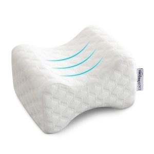 Almohada para las rodillas Almohada para las piernas de espuma viscoelástica con forma de mariposa de Amazon Basics