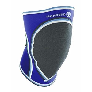 Joelheiras Rehband masculina 7752 proteção de joelho de handebol, azul, S