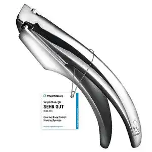 Knoblauchpresse gourmet easy edelstahl fuer knoblauch ingwer