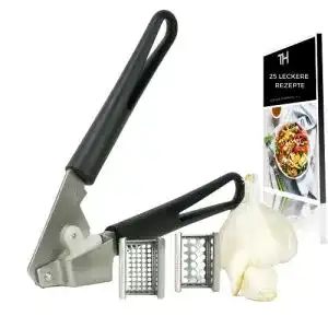 Knoblauchpresse thiru premium 2 edelstahl einsaetze