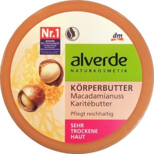 Burro per il corpo Alverde NaturKosmetik Alverde noce di macadamia
